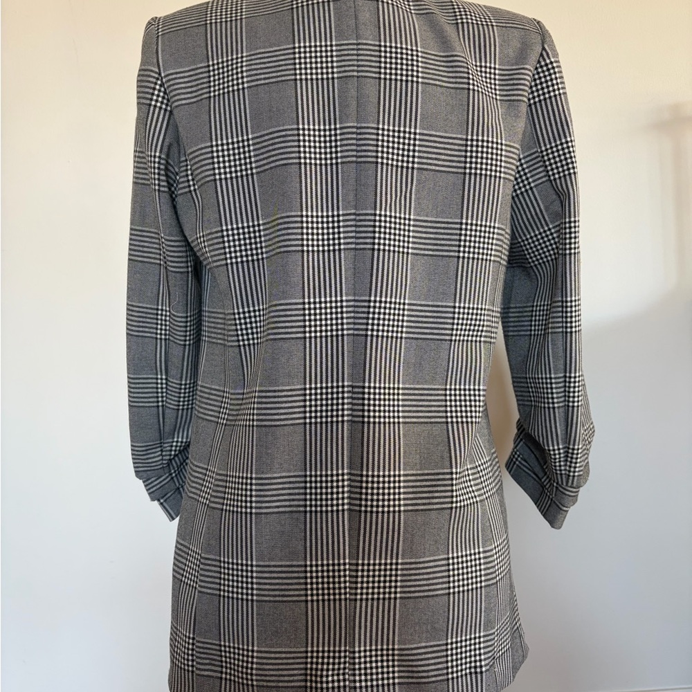 Philosophy Plaid Houndstooth Blazer Jacket Size S/P - Picture 3 of 5